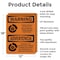 Signmission Chock Wheels Of Truck Or Trailer Bilingual OSHA Warning Sign, Aluminum, 12in W x 18in L, 2PK OS-2PACK-WS-A-1218-L-12522 - alternate 3